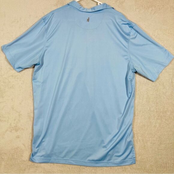 Johnnie-O Birdie Prep Performance Polo Golf Shirt UPF 50 Mens Size XL Gulf Blue - Picture 2 of 6